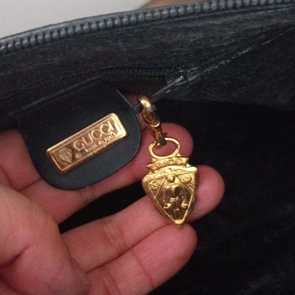 Authentic Vintage Gucci GG Monogram Micro Guccissima Boston Doctor Shoulder Bag - Picture 9 of 11